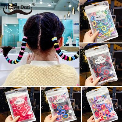 50 Stücke Baby Mädchen Elastische Haarbänder Mehrfarbige Kinder Pferdeschwanzhalter Gummibänder Kinder Haarring Baby Mädchen Haarschmuck