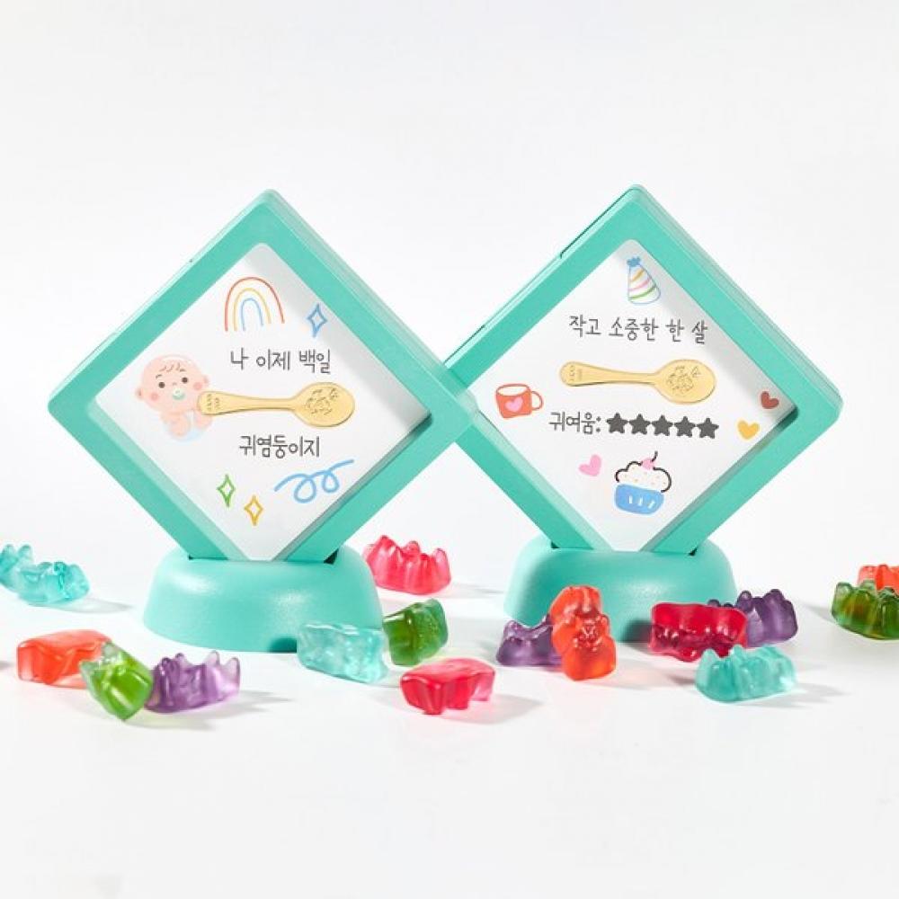 

Tinyandco 24k Золото Coco 1,875г Золота Ложка Золота Рамка Злитка Каблучка 8. First stone of a heart
