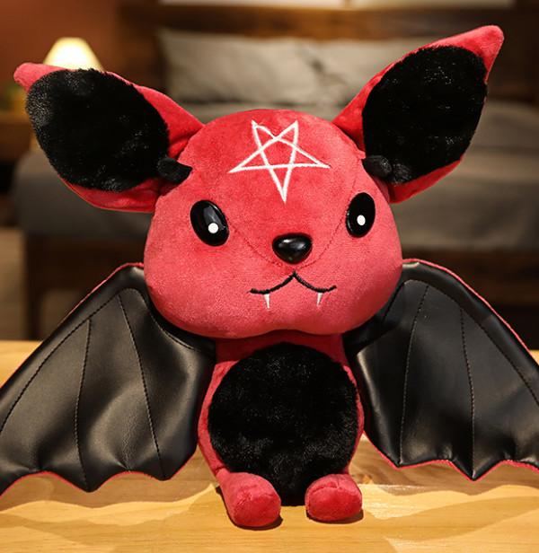 Mignonne Série Sombre Chauve-souris Poupée Halloween Jouets Peluche Simulés Exquis Décoration de Fête Ornements d'Ambiance Domestique Cadeaux de Festival 30cm