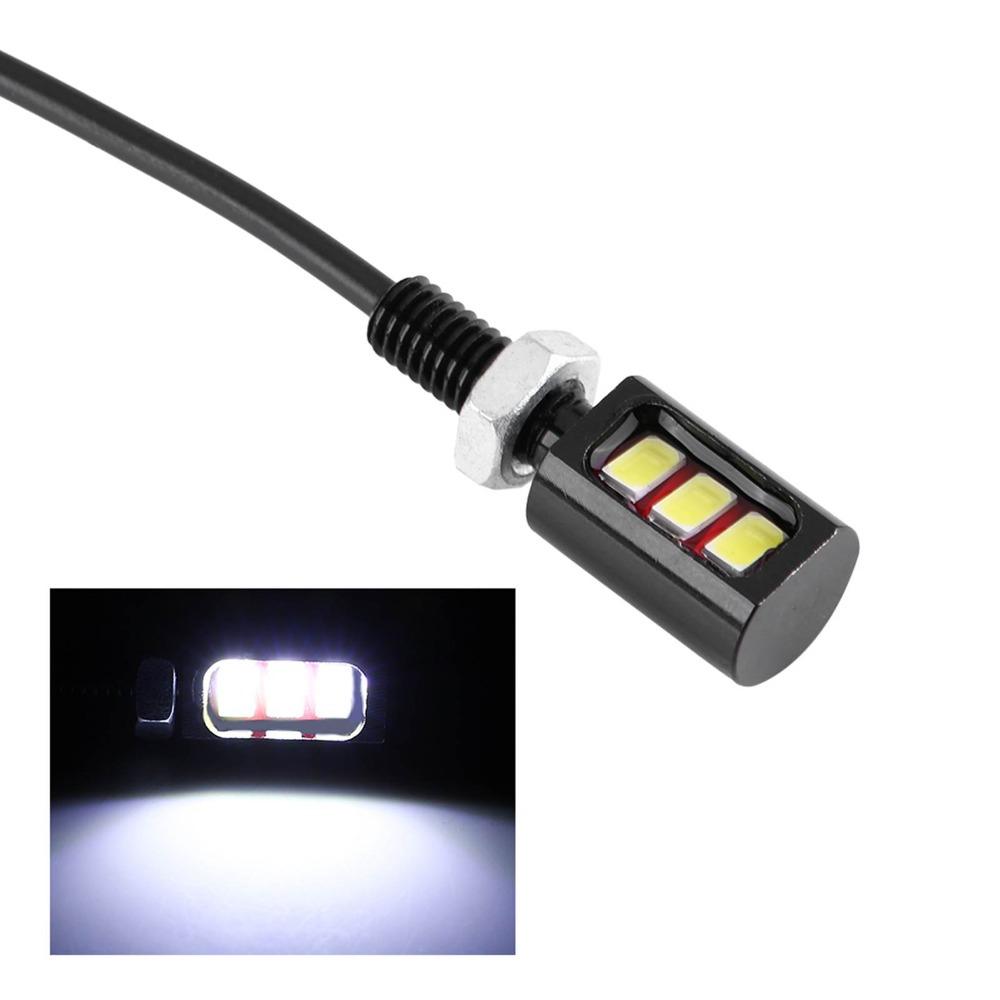 2Pcs LED License Plate Lamp 12V Voltage Car License Light Motorcycle License Light For Trailer
