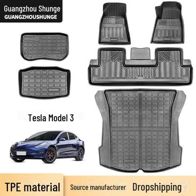 Tesla Model 3 Right-Hand Drive TPE Full Surround Floor Mat