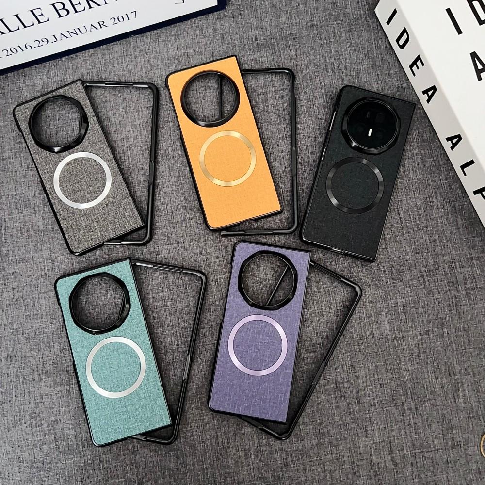 For Huawei Honor Magic V5 Case Luxury PU Cloth Magnetic Wireless Charging Protective Back Cover Case For Magic V5 V3 V 5 Shell