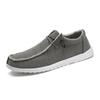 Men’s Plus-Size Canvas Casual Loafers - European Style Driving Shoes