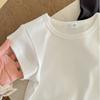 Summer Girls T-shirt Light and Thin Stripe Short Sleeved Shirt for Boys Slimming Casual Top for Children's Clothing