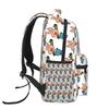 Cartoon Where Are We Going With Piglet Secret Russian Style Backpack Student Boys Girls BookBag School Bag Computer Shoulder Bag