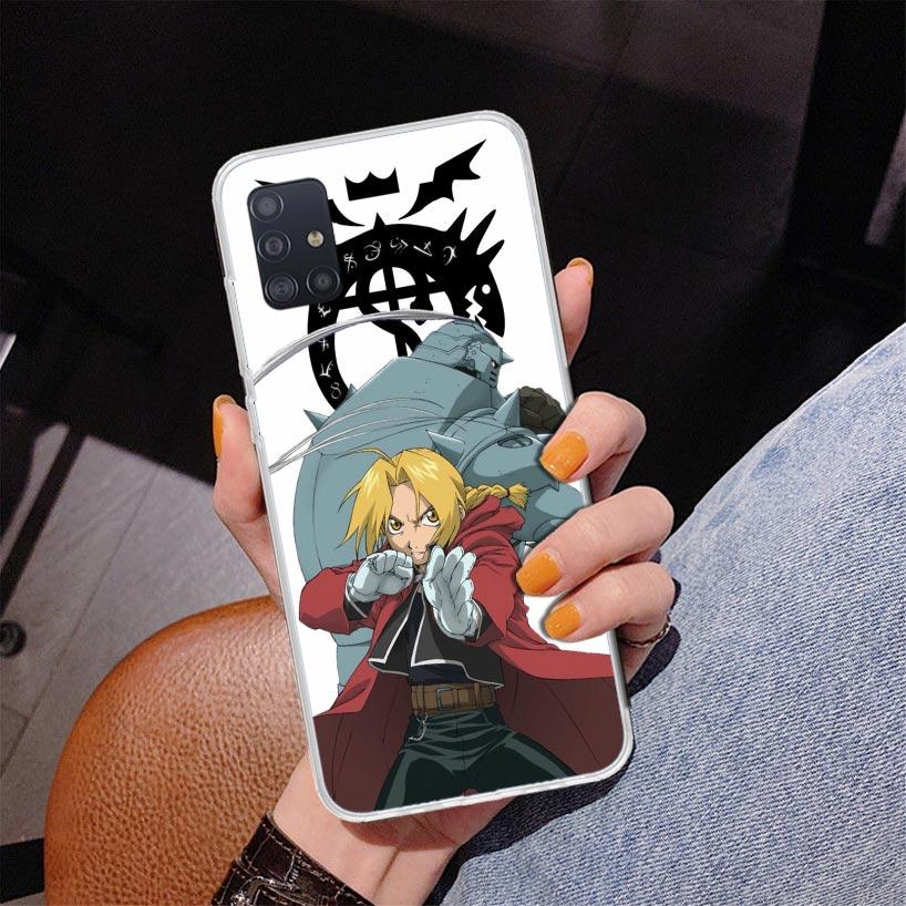 Fullmetal Alchemist Anime Phone Case For Samsung Galaxy A52 A32 A22 A12 A51 A31 A50S A30S A20S A10S Note 20 Ultra 10 Plus S10 A7