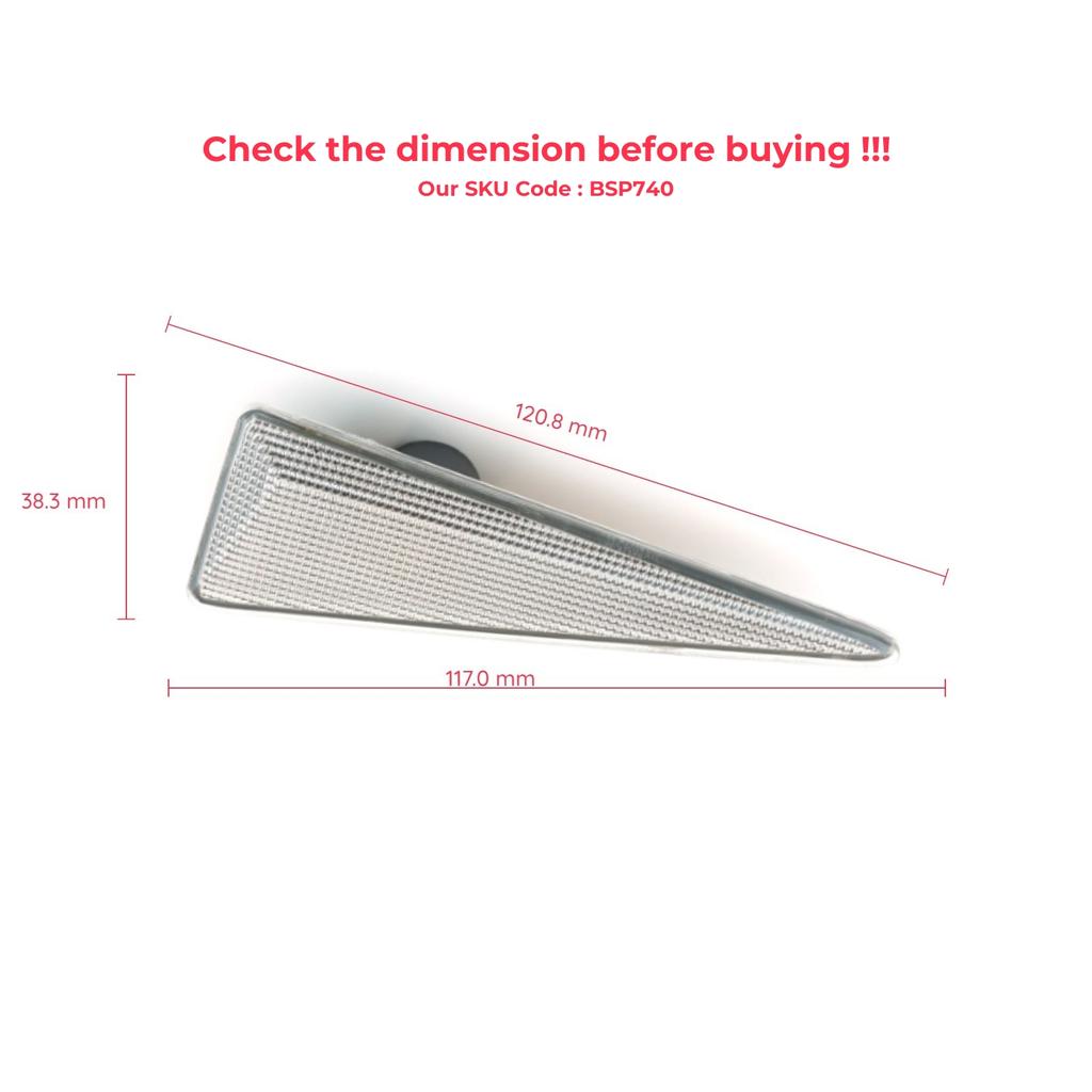 BROSS Auto Parts BSP740 1 Piece White Side Indicator Repeater Lamp Right 8200027151 for Renault  Made In Turkey