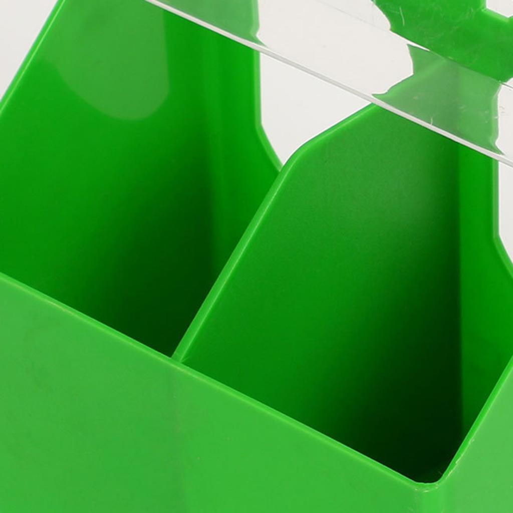 Bird Feeder 1 Hole 3 Holes Filling Drinking Water Cups for Chicken Quail Plastic Hanging Food Bowls with Clips & Cover