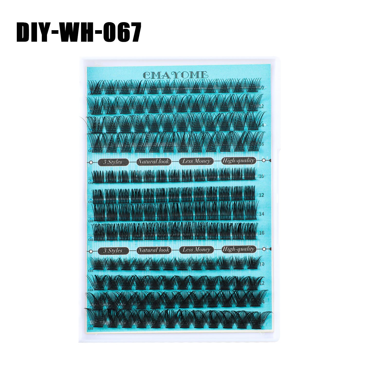 

148 пучков D-завитка, набор накладных ресниц по одному пучку для самостоятельной сборки, сегментированные натуральные густые ресницы