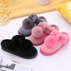Women's Winter Home Furry Rabbit Ears Indoor Slippers Soft Comfort Footwear Shoe