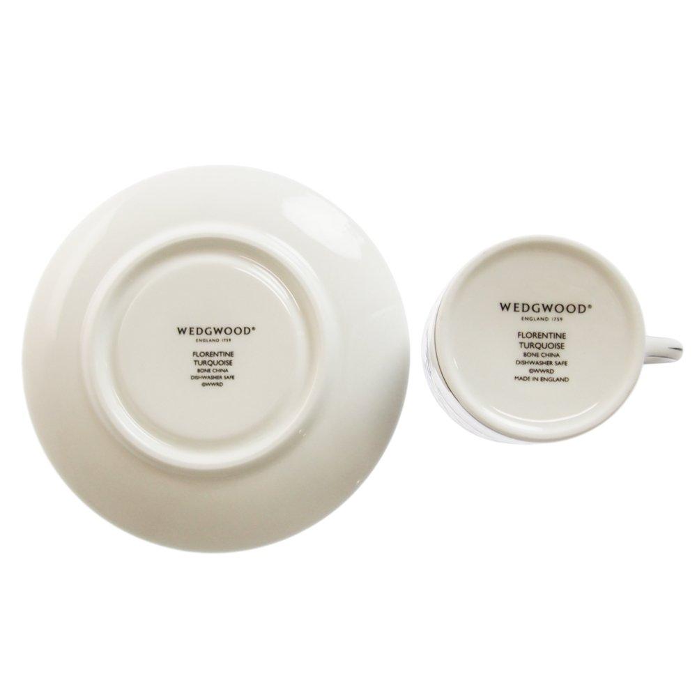 Wedgwood Florentine Turquoise Coffee Cup Saucer Bond [Item]