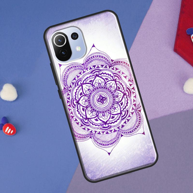 Indian Floral Henna Mandala Cover For Xiaomi 14 Ultra 13 11T 12T 13T 14T Pro POCO X6 X7 Pro X3 X5 F3 F5 F6 M6 Pro Case