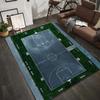 Outdoor Basketball Court Design Area Rug Sports Theme Floor Mat Non-Slip Carpet for Living Room Home Decoration Home Rugs
