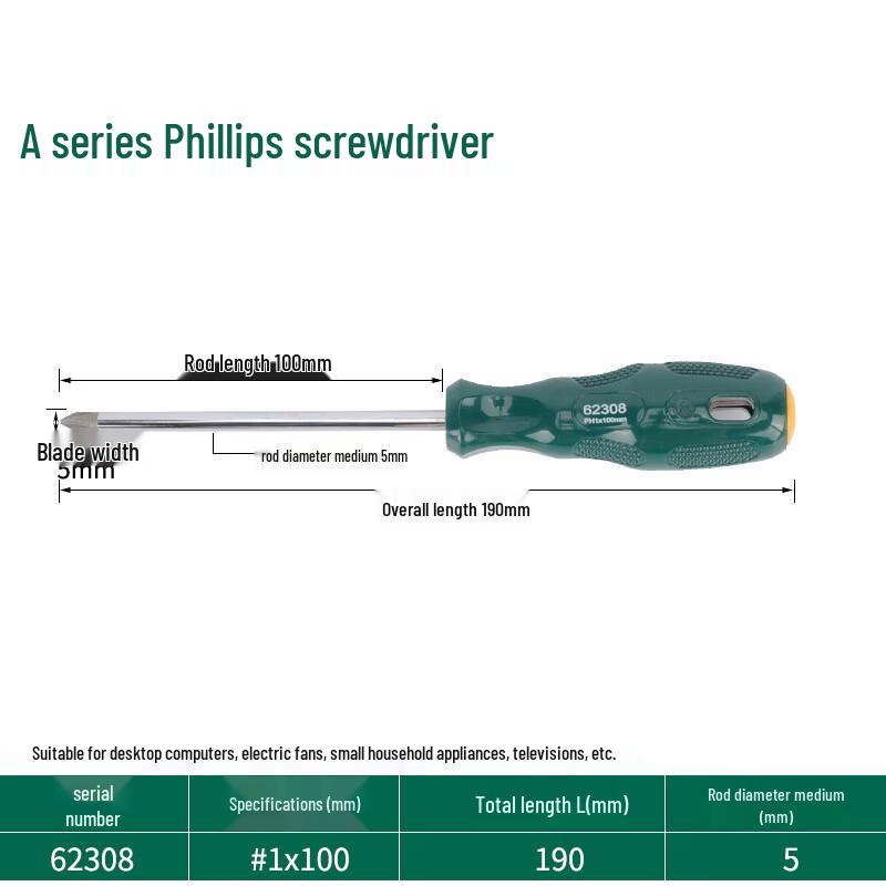 QiYi A-Series Magnetic Through-Tang Screwdriver