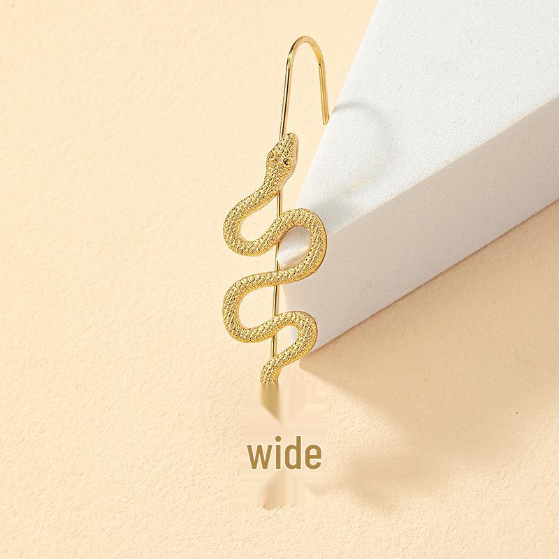 Exaggerated Zodiac Snake Ear Cuff Earrings: Trendy Street Style for Women