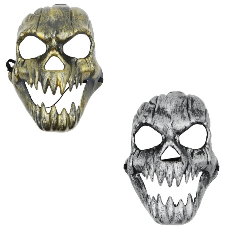 Horror Themed Kirin Face Mask Lightweight Plastic Face Covering Comfortable Wear Practical Halloween Party Accessory