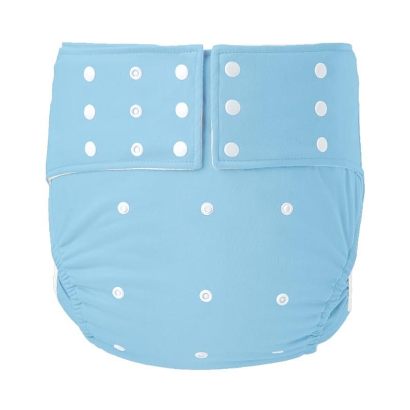 Reusable Adult Incontinence Briefs With Snap Leak-Proof Ice Silk Fabric Elderly Plus Size L XL