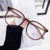 Fashion Round Frame Myopia Glasses Anti-Blue Light Eyewear Women Eye Protective Computer Goggles Diopters -1.0 -1.5 -2.0 To -4.0
