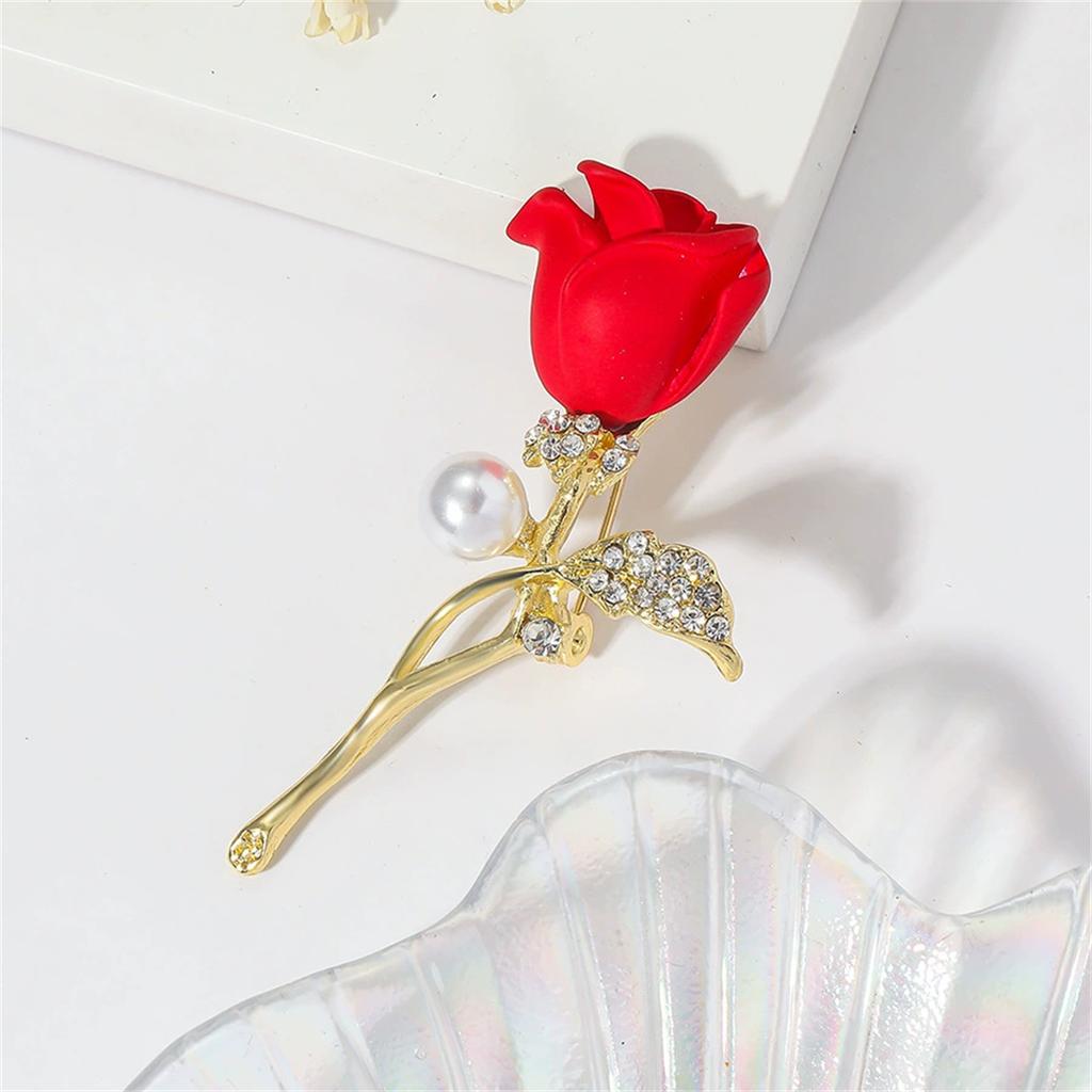 1Pc Retro Classical Rose Brooch Elegant and Exquisite Pin Gorgeous Luxury Jewelry Accessories Banquet Party Birthday Gift 2026