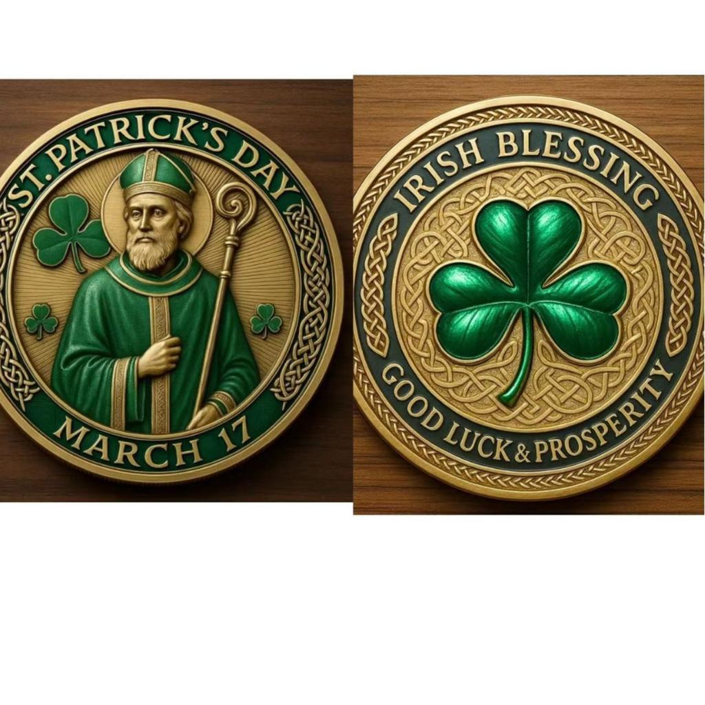 St. Patrick's Three-dimensional Relief Commemorative Coin