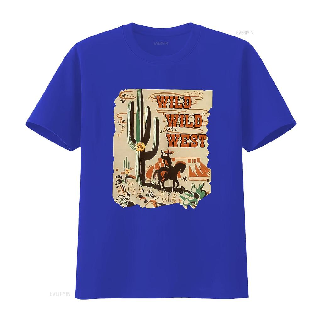Wild West Western Life Southwest Desert Vibes Cactus Womens T Shirt vintage Washed Unisex Versatile designer clothes Casual