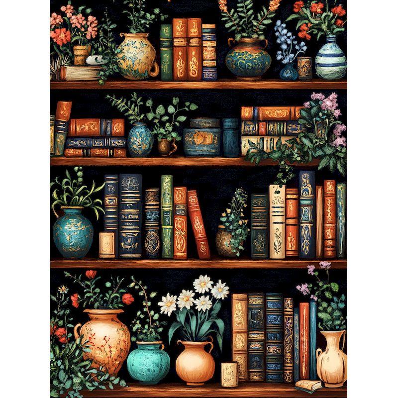 GATYZTORY Diy Painting By Numbers Flower Book Landscape Coloring By Numbers Artwork Diy Gift Paint Kit On Canvas Paint Set