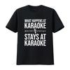 Funny Karaoke Designs For Singers Music Lovers T Shirt Vintage Washed Fashion Streetwear Breathable Casual Stretched