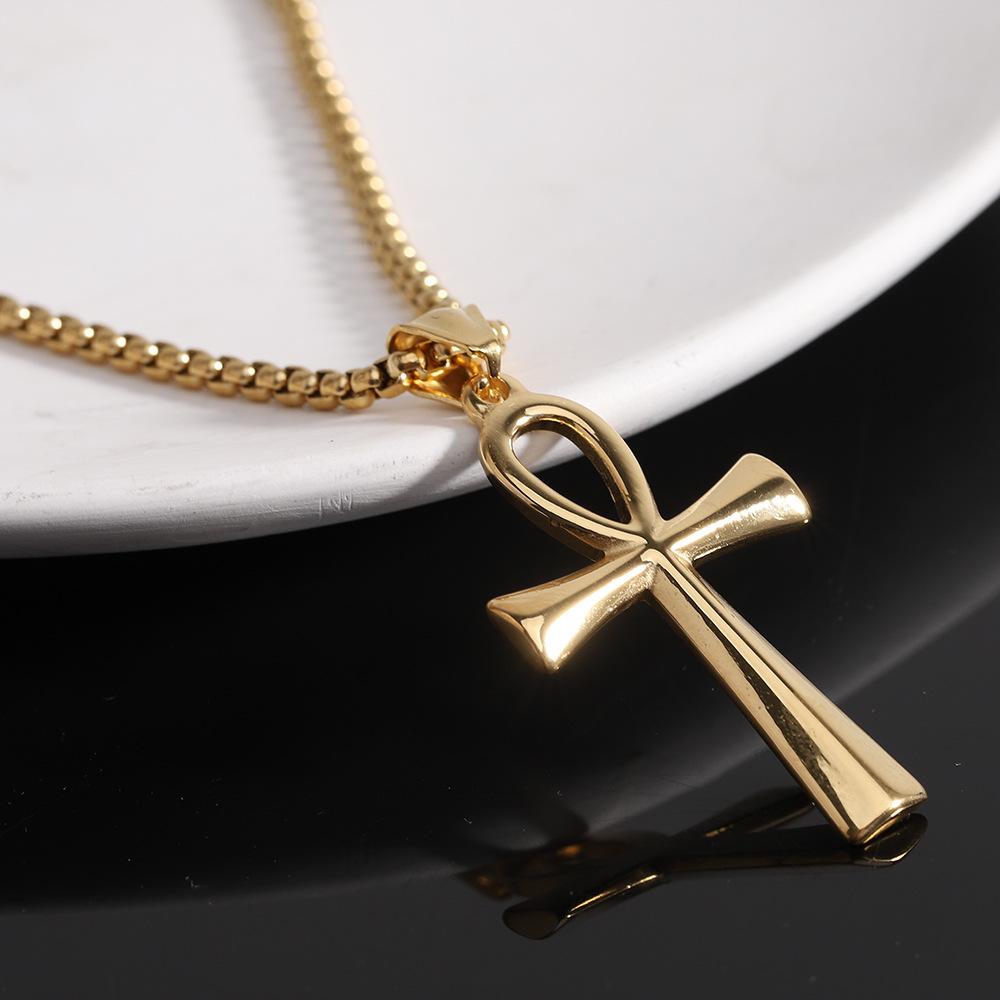 2025 Unique Creative Design Stainless Steel Cross Couple Necklace - Versatile and Fashionable