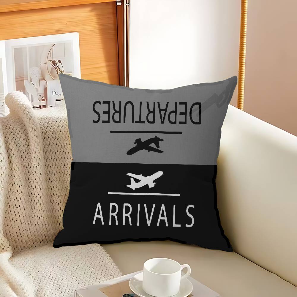 Pilot Captain Stripes Pillowcase Toon Gift Cushion Cover Bedroom Home Sofa Chair Seat Decor Pillow Case