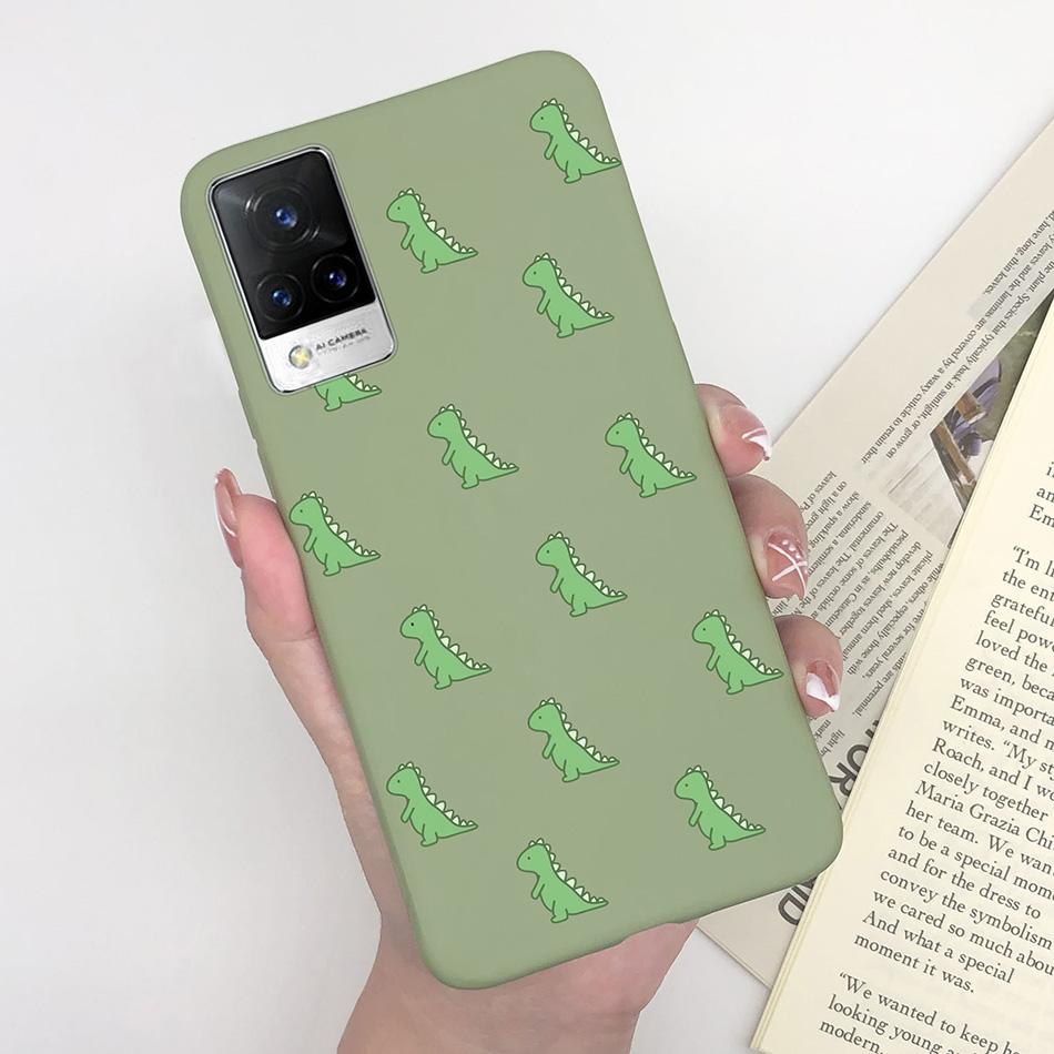 For Vivo V21 Case V2066 V2050 Soft Silicone Cute Painted Cover For Vivo V21E V 21 4g 5g Phone Cases Shockproof Bumper Slim Funda