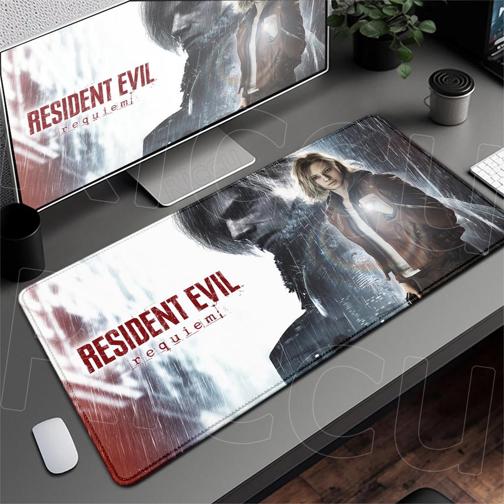30cmx60cm(11.8x23.6inch) Gaming Long Mouse Pad R-Resident Evil Requiem Laptop Cabinet Non-slip Gamer Keyboard Deskmat Computer Office Accessories