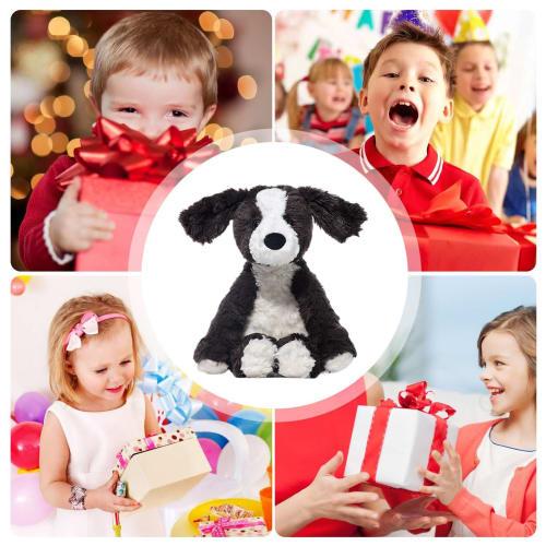 Black and White Puppy Toy, Border Collie Dog Plush Toy | Realistic Black and White Animal Toy | Simulated Stuffed Animal, Cuddly Decor for Kids, Toddl