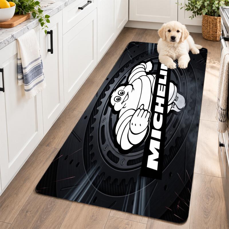 Flannel Kitchen Mat Michelin Soft Area Rug Non Slip Floor Carpet Home Decoration