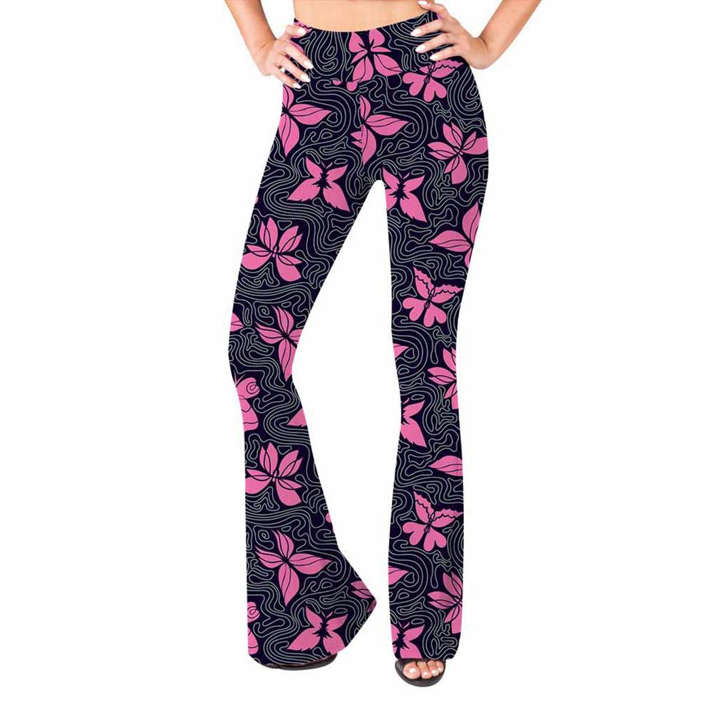 Printed yoga pants flare Clearance