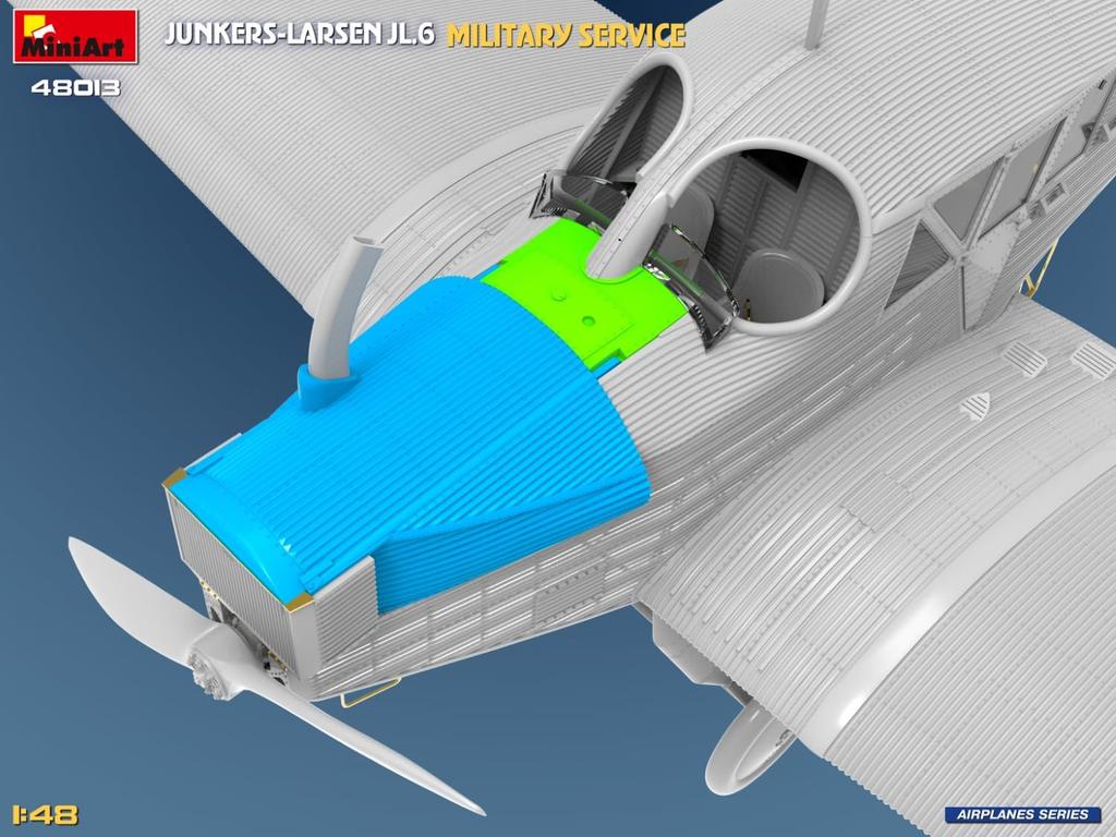 Miniart Military Plastic Model Kit MA48013 1/48 Junkers-Larsen JL.6 (Airplane)