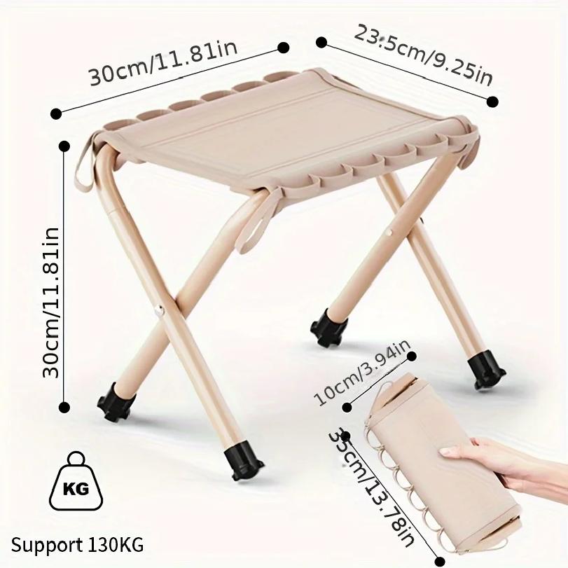 Foldable Hanging Stool Capacity Lightweight Camping Fishing Chair