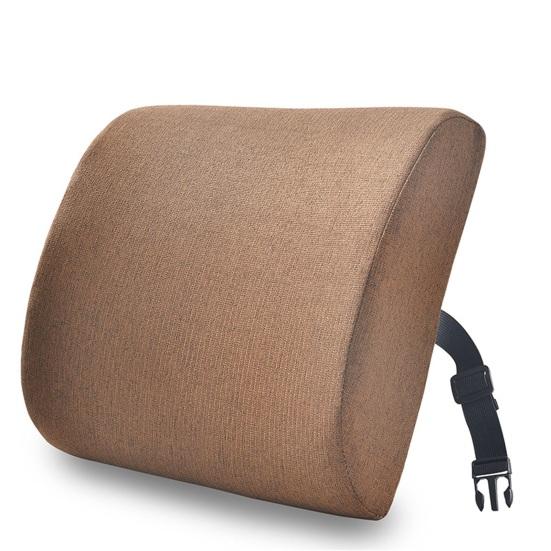 Back Cushion Super Soft Wear Resistant Cotton Flax Lumbar Pillow Memory Foam Seat Cushion for Home