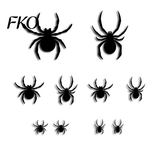 Portable Night Wall Lamp Halloween LED Stickers, Glow-in-the-Dark Bat & Spider Decorations, Battery-Powered Hanging Ornaments Light Sticker