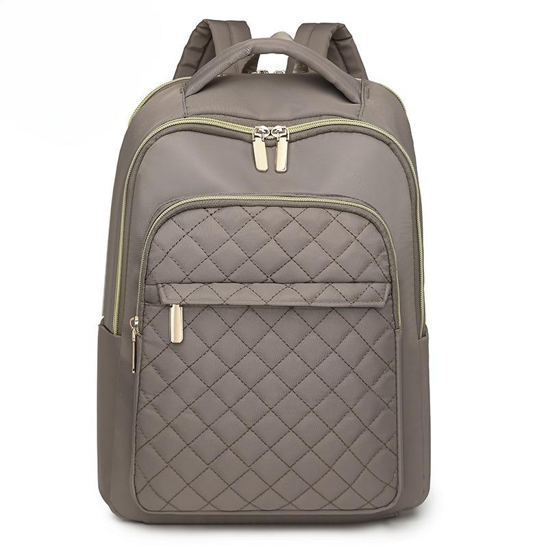 

New backpack Korean version women s nylon schoolbag simple versatile literary style light travel backpack хаки