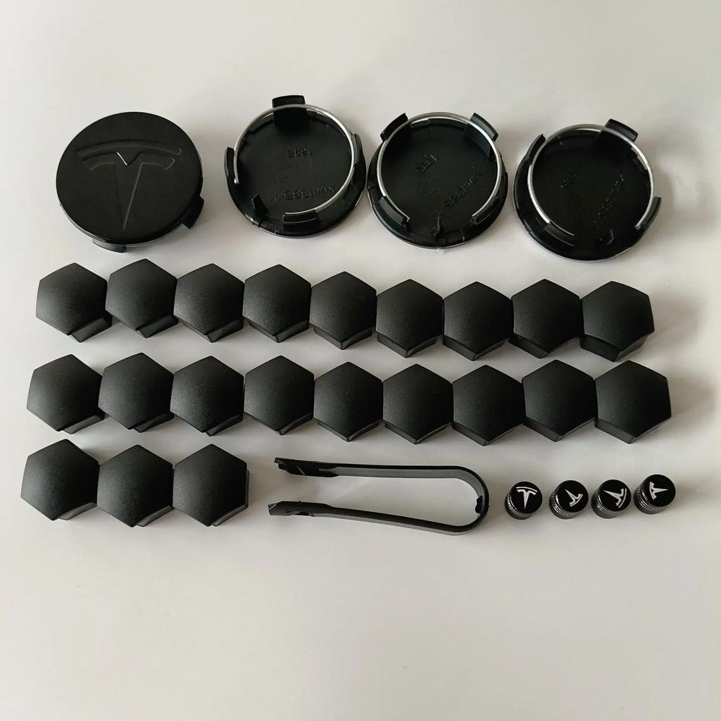 56/57MM 4KS 29KS pre Tesla Model Y Model 3 S/X Prachotesný Kryt Kolesa Stredové Krytky Náboja Kolesa Auta a Skrutky Krytiek Pneumatík Príslušenstvo