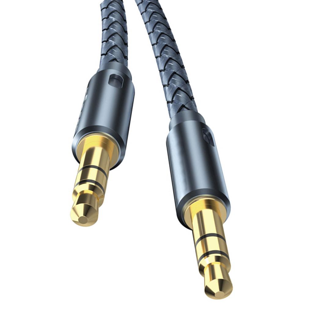Male to Male Audio Adapter Cable 2m No Loss Transmission Good Shielding Anti Interference 3.5mm Audio Adapter