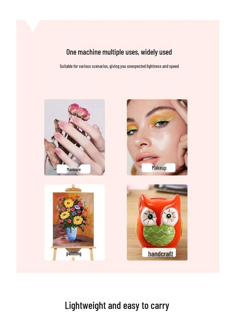 Portable Oxygen Injector Facial & Nail Art Airbrush for Hydration and Essence Spray