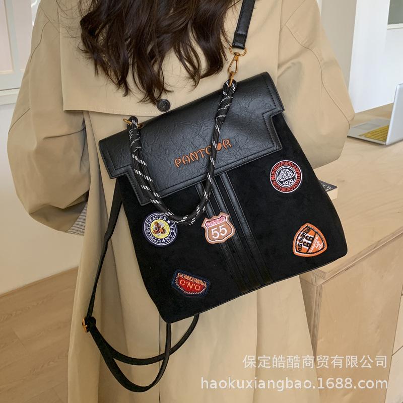 Tote bag women's 2025 new large-capacity commuter backpack Korean version school bag casual trend lightweight travel backpack