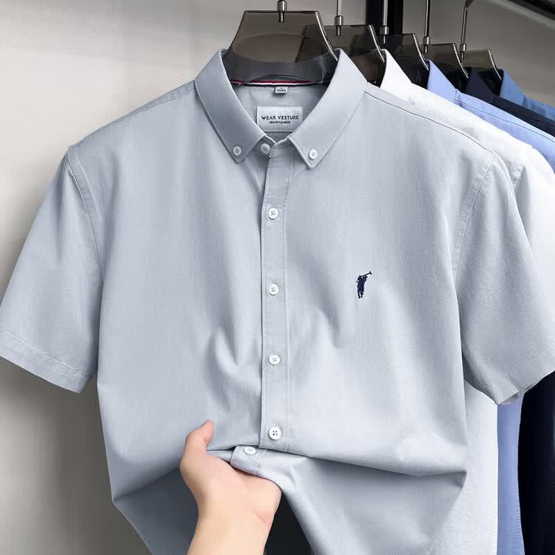 VEE KELLEN Men's Short Sleeve Business Casual Shirt