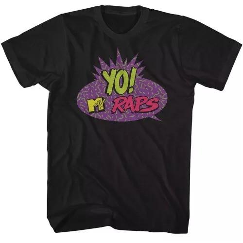 MTV Yo Raps Black T-Shirt S разноцветный