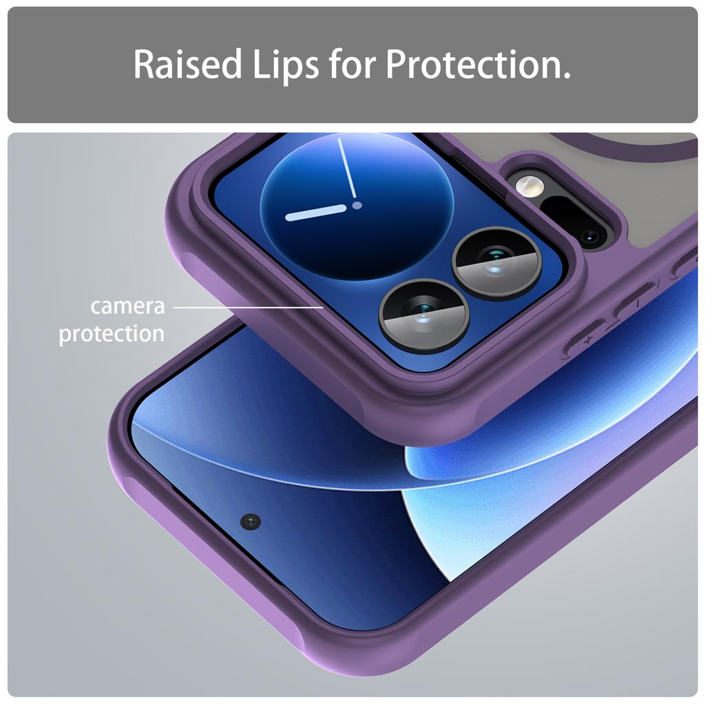 Xiaomi 17 Pro Magsafe Phone Case,Magnetic Shockproof Magsafe Phone Case,Bumper Hybrid Cover for Xiaomi 17 Pro