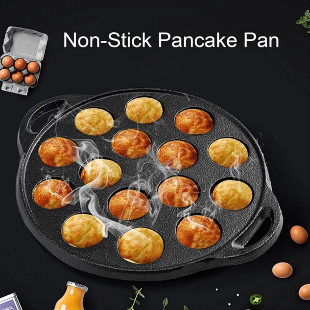 Nonstick Cast Iron Takoyaki Pan Cast Iron Takoyaki Grill Pan  Home Cooking