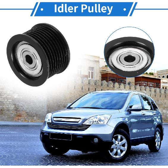1 Pc Drive Belt Idler Pulley for Toyota Tundra 2007-2019,for Toyota Sequoia 2008-2018 Iron Black Serpentine Tensioner Pulley Idler