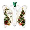 Feiertags-Geld-Überraschungs-Anhänger Weihnachts-Geldhalter-Schmuckstück, Acryl-Hänge-Dekoration mit Vintage-Erinnerungsstück Schmetterlingsdruck, Partyzubehör Und