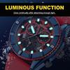 MEGIR Men's Watches Luxury Analogue Sport Chronograph Luminous Clock Silicone Strap Quartz Military Wristwatch Reloj Hombre 2209